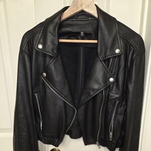 Blank NYC Black Leather Women's Jacket
